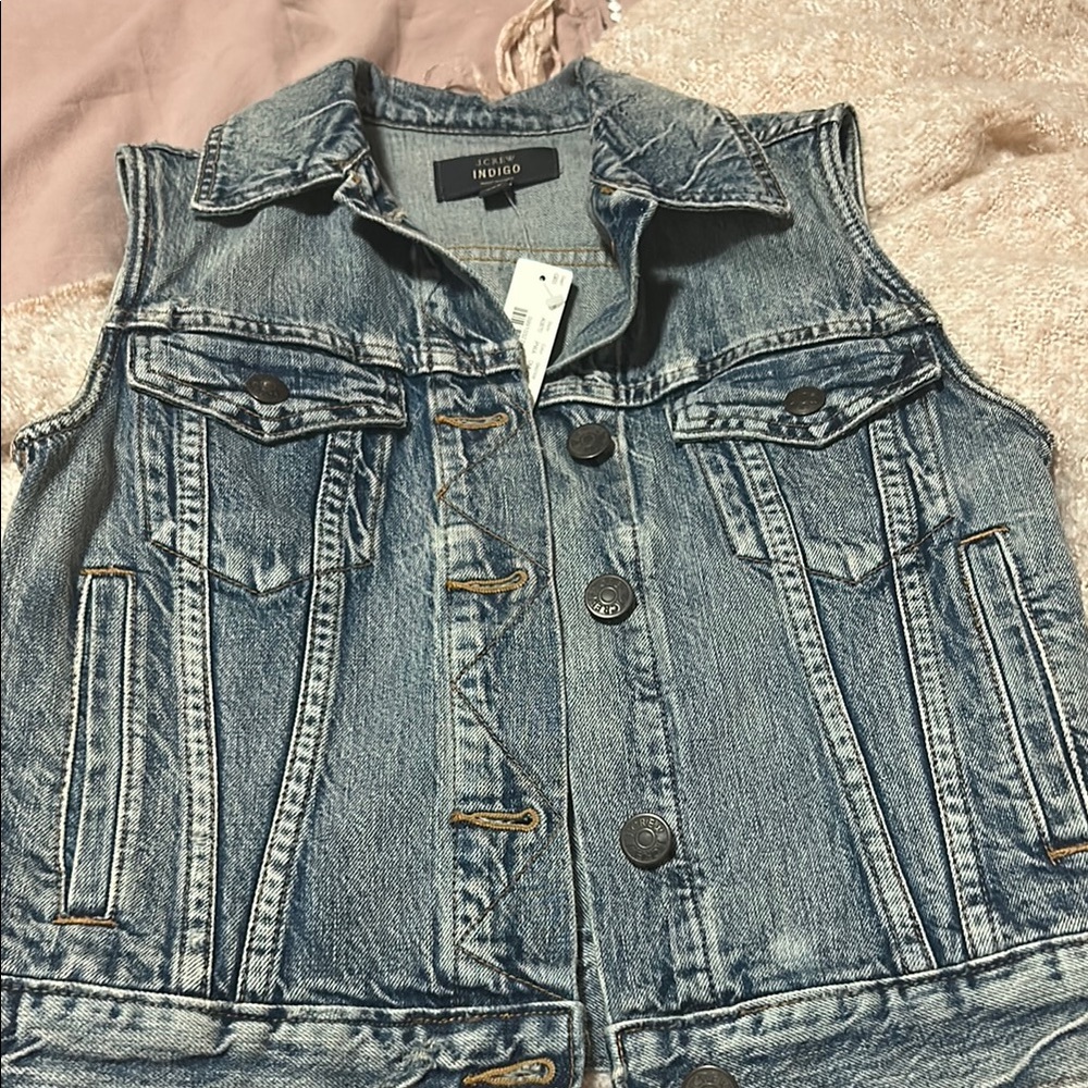 Indigo Blue Denim Vest